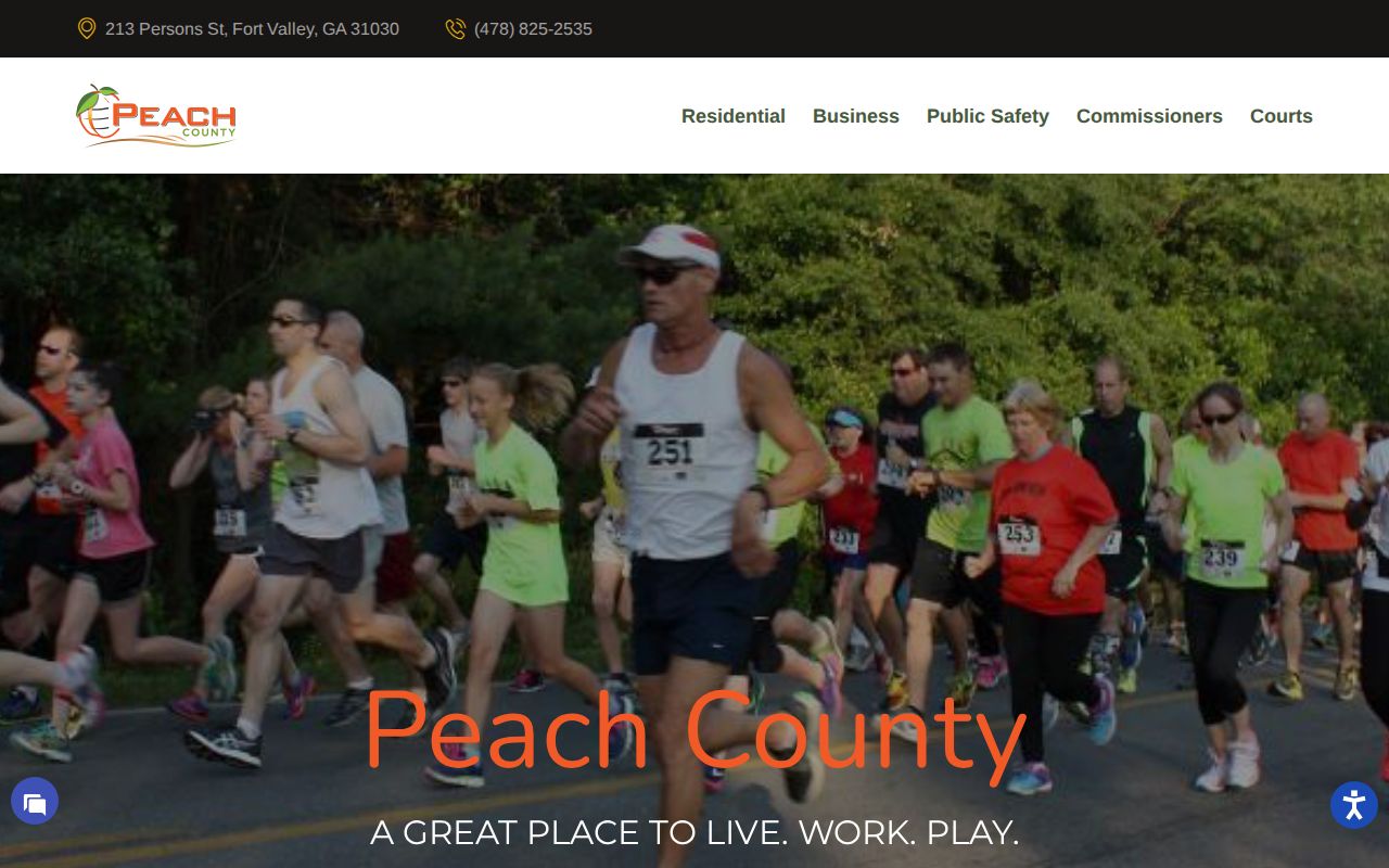 Peach County court docket official county government page