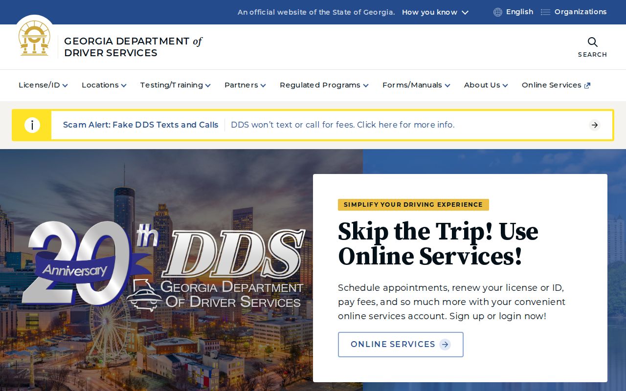 Georgia DDS separate from Peach County traffic court records